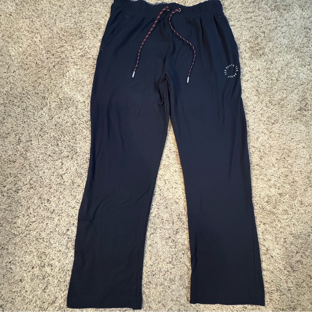 Ted Baker Navy Blue Sweatpants with Red Drawstring - Picture 5 of 10